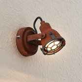 Lindby - buitenspot - 1licht - metaal - H: 13 cm - GU10 - roestbruin