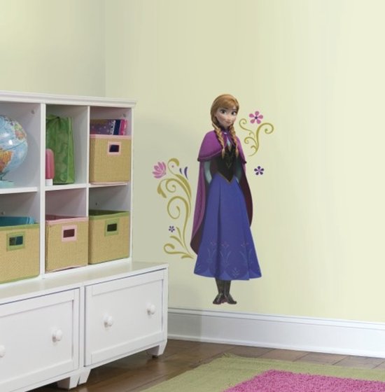 RoomMates Disney Frozen Anna with Cape - Muursticker - 13x46 cm - Multi — afbeelding 3