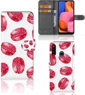Hoesje ontwerpen Geschikt voor Samsung Galaxy A20s GSM Hoesje Pink Macarons