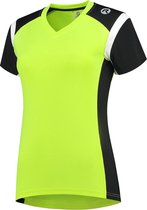 Rogelli Eabel Sportshirt - Korte Mouwen - Dames - Fluor, Zwart, Wit - Maat S