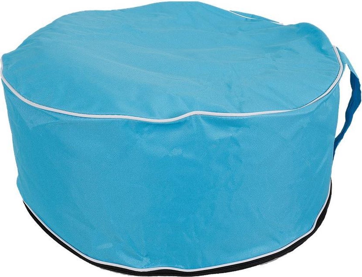 Opblaasbare poef - 56 x 25 centimeter - Blauw