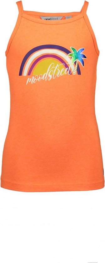Moodstreet Meisjes t-shirts & polos Moodstreet MT tanktop AO Shocking Orange 86/92