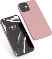 kwmobile telefoonhoesje voor Apple iPhone 12 / 12 Pro - Hoesje met siliconen coating - Smartphone case in winter roze