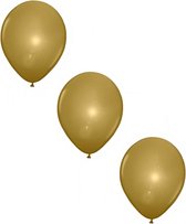 Led licht ballonnen goud 10x stuks - Verlichte ballonnen feestartikelen/versiering
