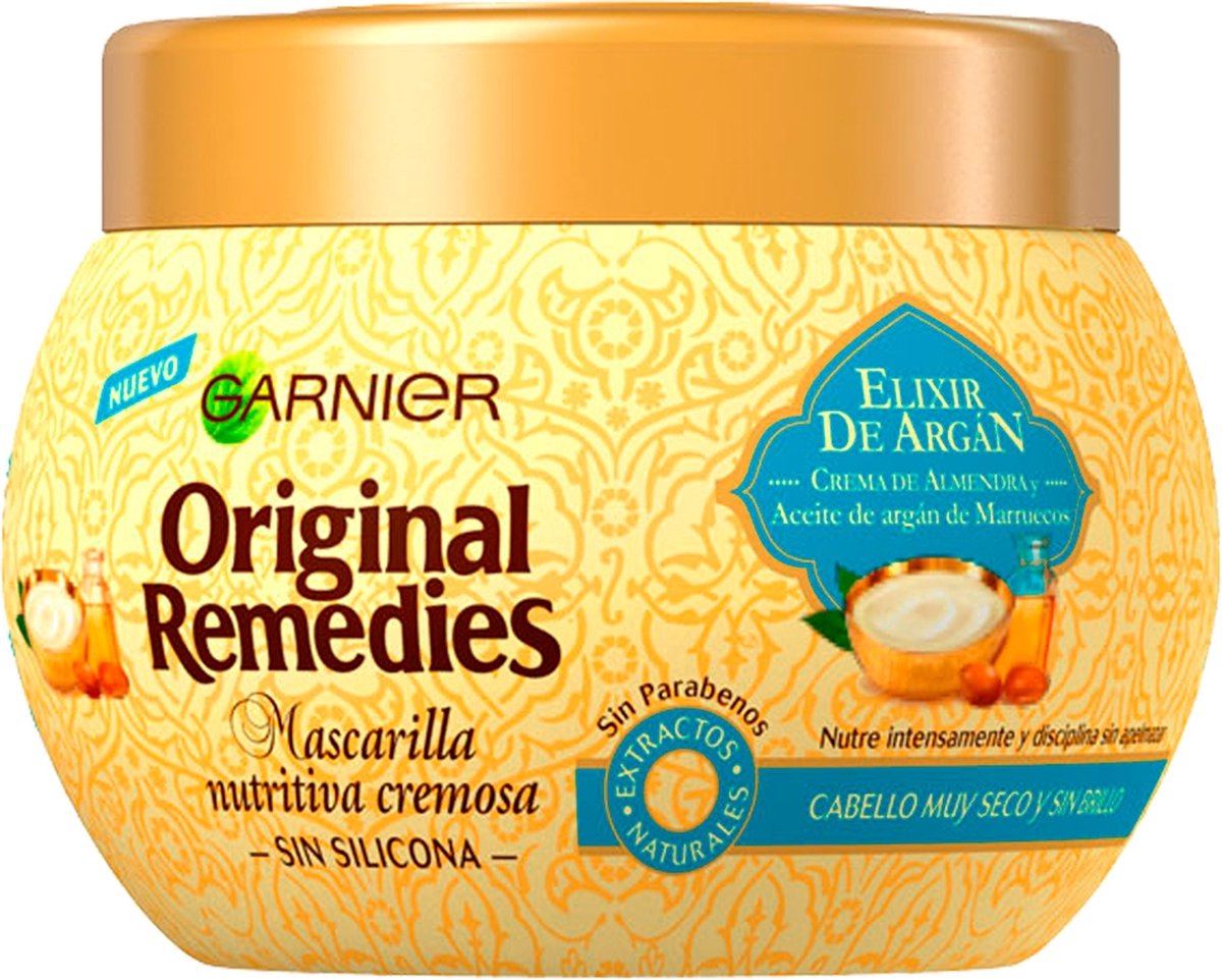 Voedend Haarmasker Elixir De Argán Original Remedies Fructis (300 ml)