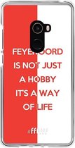 6F hoesje - geschikt voor Xiaomi Mi Mix 2 -  Transparant TPU Case - Feyenoord - Way of life #ffffff