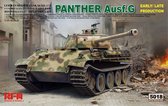 1:35 Rye Field Model 5018 Panther Ausf.G Early / Late Production Plastic Modelbouwpakket