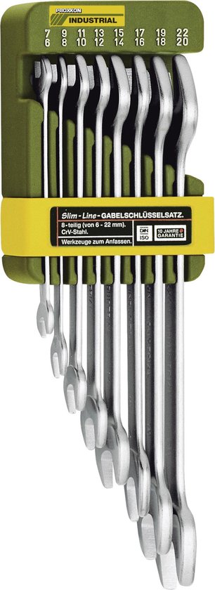 Proxxon' Ring et de clés Slimline (8 pièces)