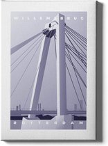 Walljar - Willemsbrug - Muurdecoratie - Poster