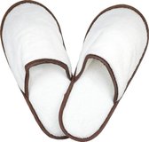 The One Towelling® Slippers, 42/44 White/Taupe, 100% katoen, velour, T1-Slipper