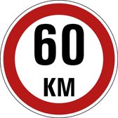 Maximaal 60 km sticker, A1 400 mm