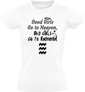Good girls go to heaven, bad girls go to Eindhoven dames t-shirt | stratumseind | Wit