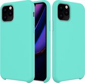 Apple iPhone 11 Pro Hoesje - Mobigear - Rubber Touch Serie - Hard Kunststof Backcover - Turquoise - Hoesje Geschikt Voor Apple iPhone 11 Pro