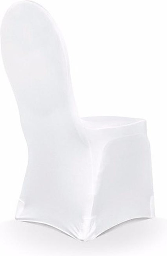 Verplicht beloning Cornwall Set van 6x stuks universele witte elastische stoelhoezen 50 x 105 cm -... |  bol.com