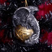Nemesis Now Kerstballen Caspar Hanging Ornament Zilverkleurig/Goudkleurig