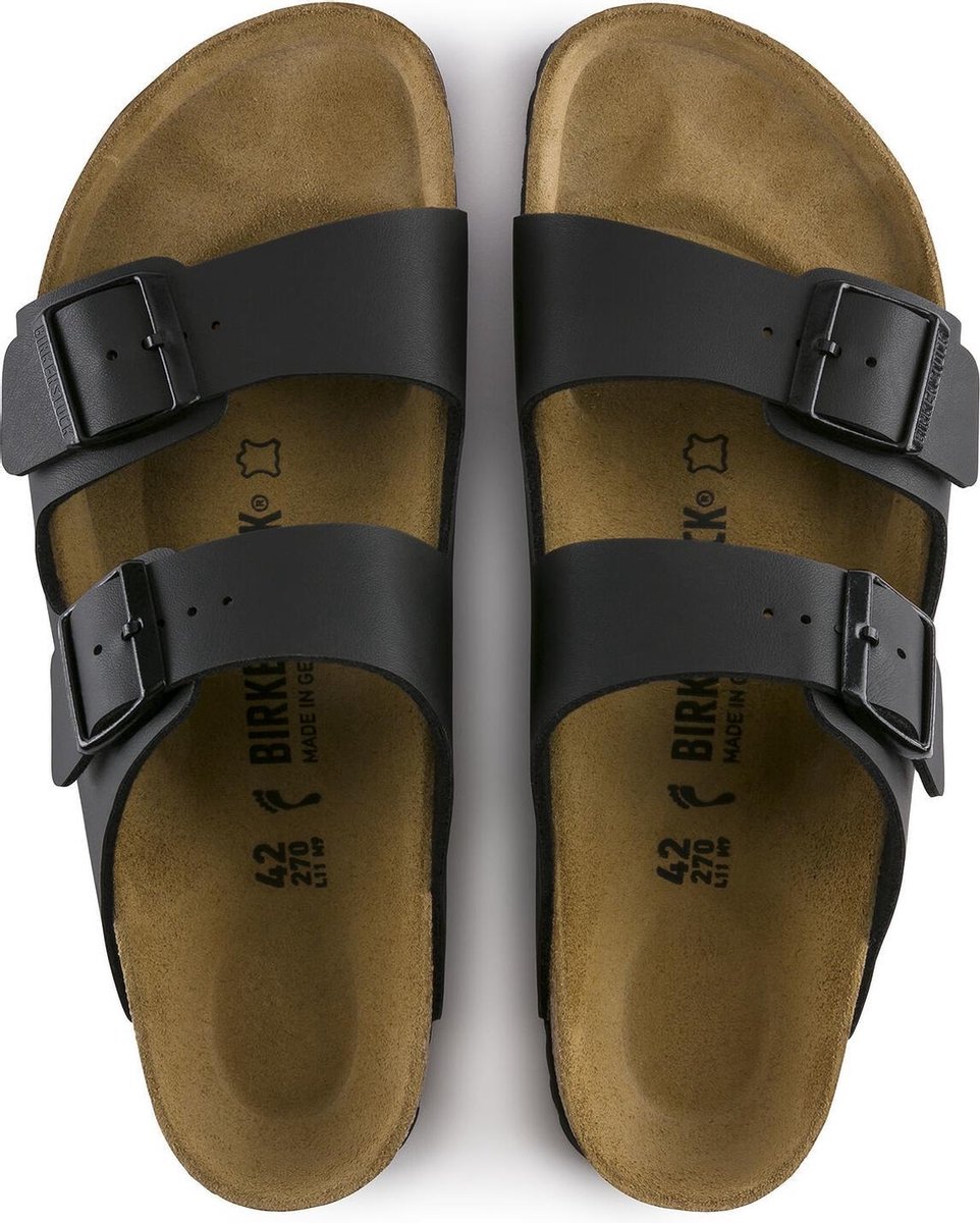 Birkenstock Arizona Heren Slippers Smal - Black - Maat 43 | bol.com