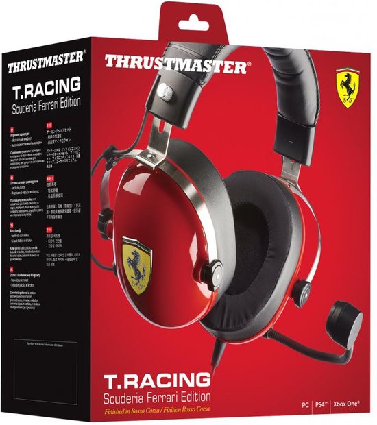 Thrustmaster New! T.Racing Scuderia Ferrari Edition Casque Avec fil Arceau  Jouer Noir,... | bol.com