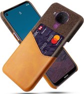 Nokia 5.4 Hoesje met Kaartsleuf Back Cover Oranje