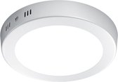 LED Plafondlamp - Plafondverlichting - Nitron Sonta - 11W - Warm Wit 3000K - Rond - Mat Wit - Aluminium