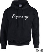 Hoodie | Karakter | Eigenwijs | Kids - Wit, L 9/11(44cm)