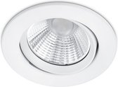Spot LED - Spot encastrable - Torna Paniro - Rond 5W - Dimmable - Wit Chaud 3000K - Wit Mat - Aluminium - Ø80mm
