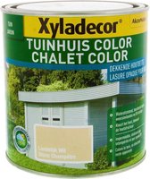 Abri de jardin Xyladecor Couleur - Teinture pour bois - Blanc rustique - Mat - 1L