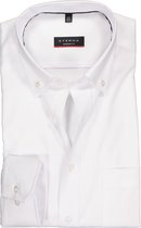 ETERNA modern fit overhemd - Oxford button-down - wit - Strijkvrij - Boordmaat: 48