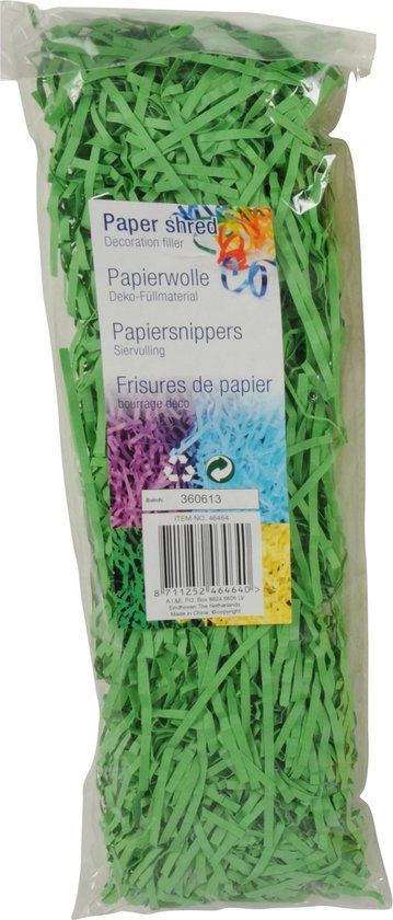 100 g vulmateriaal voor paasgras, geraspt papier, paasnestvulling