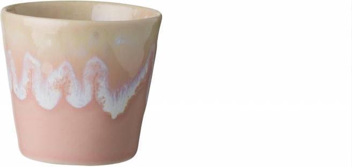 Grespresso roze lungo kopje met drip glazing (0,2 liter)