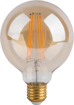 LED Lamp - Oficto - Filament Rustiek Globe - E27 Fitting - 5W - Warm Wit 2700K