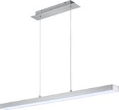 LED Hanglamp - Torna Agina - 18W - Aanpasbare Kleur - Dimbaar - Rechthoek - Mat Nikkel - Aluminium