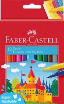 Faber Castell Viltstiften Super Washable Junior 12 Stuks