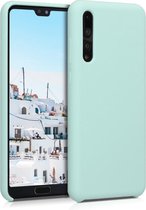 kwmobile telefoonhoesje voor Huawei P20 Pro - Hoesje met siliconen coating - Smartphone case in mat mintgroen