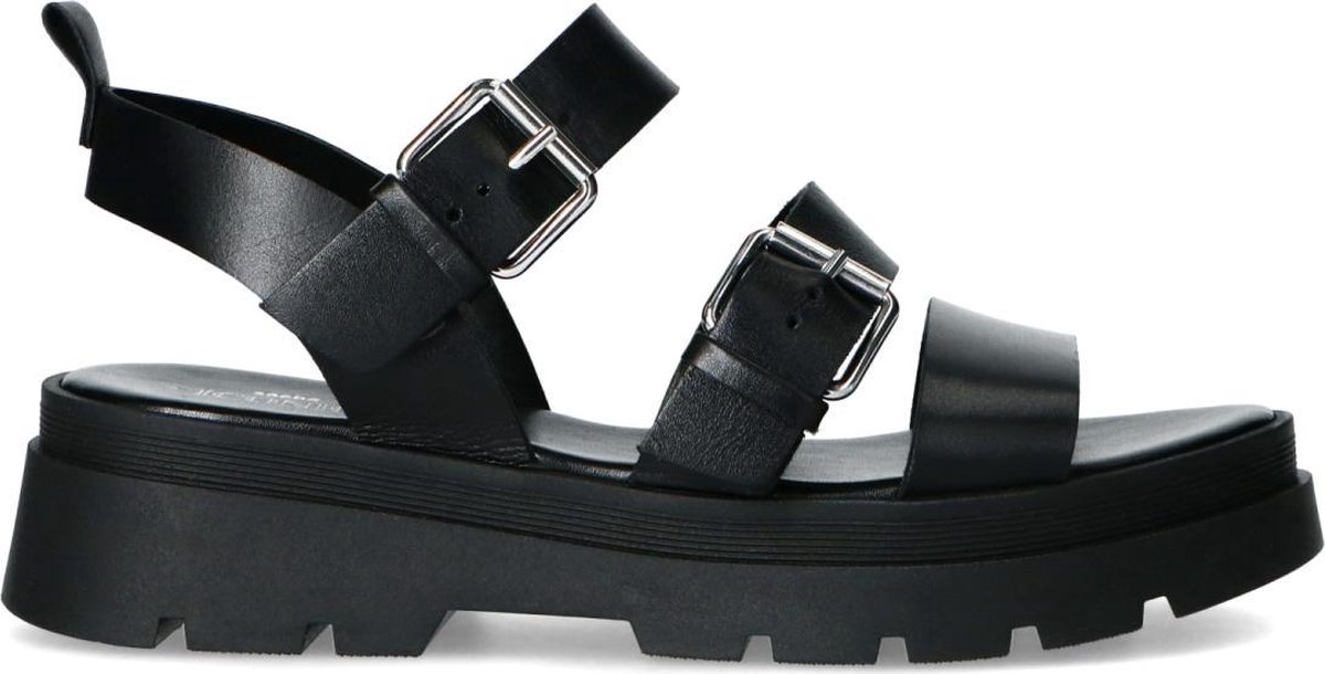 Zwarte plateau sandalen hotsell