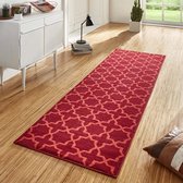 Designer Runner Velour Basic Rouge 80x500cm