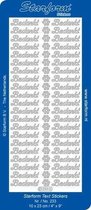 Starform Stickers Text NL: Bedankt 2 (10 PC) - Gold - 0233.001 - 10X23CM