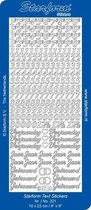 Starform Stickers Text NL: Verjaardag/ cijfers (10 PC) - Silver - 0221.002 - 10X23CM