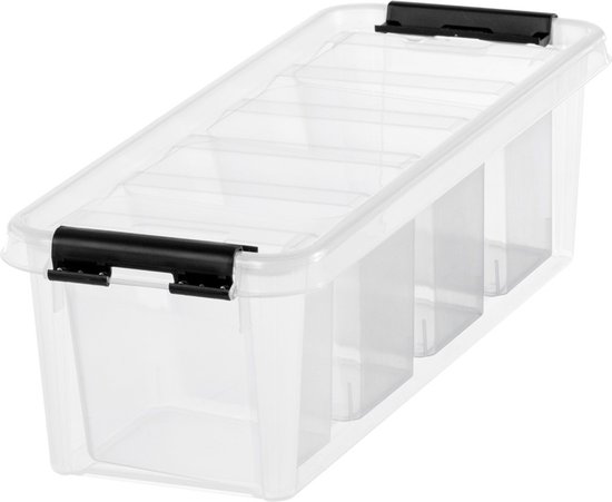 SmartStore / GastroMax Droogvoer Opbergdoos 1,6 Liter - Transparant Met Wit Deksel - Luchtdicht & Vaatwasserbestendig