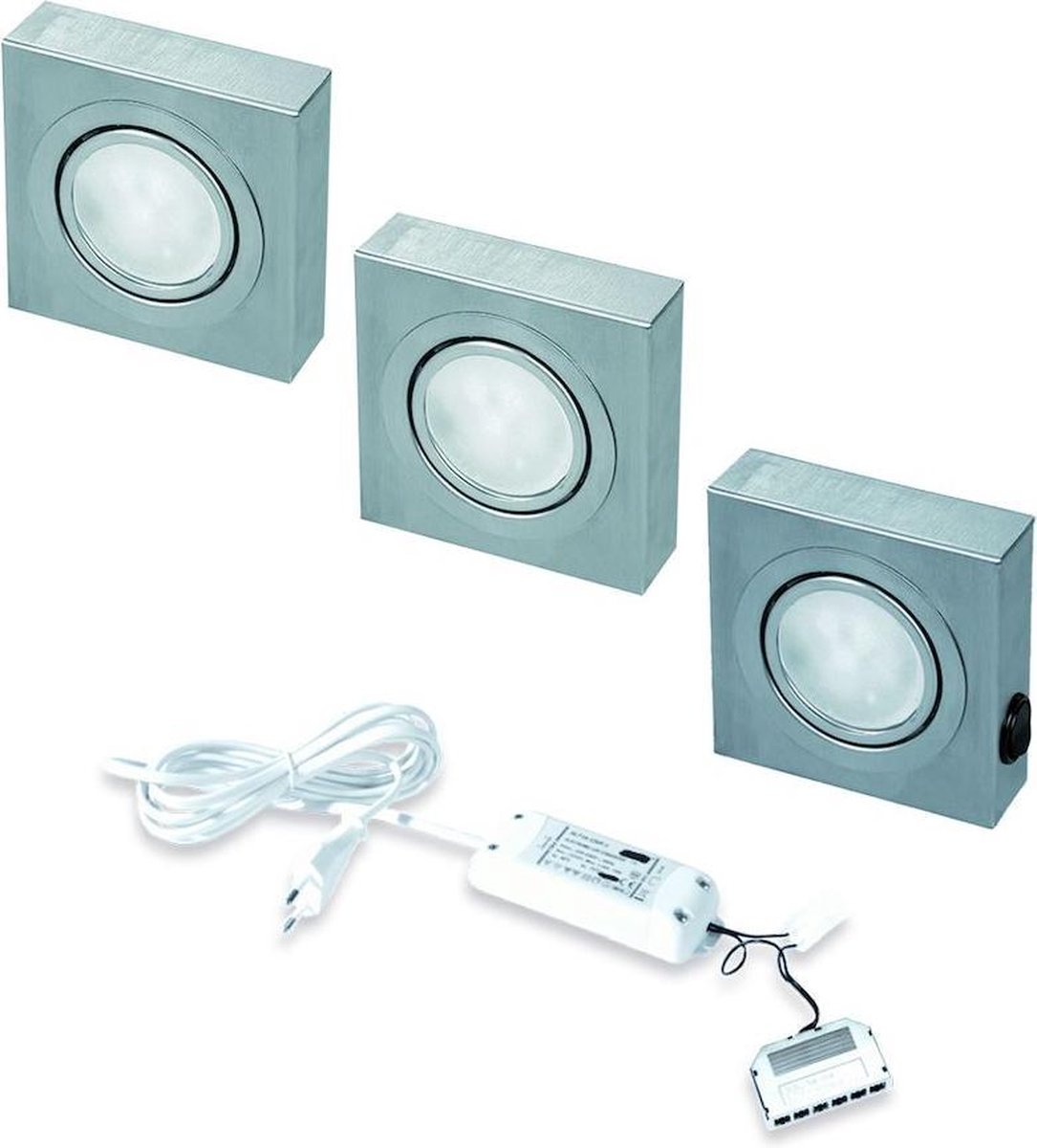 Thebo Box LED keukenspot (3 spots) incl. schakelaar