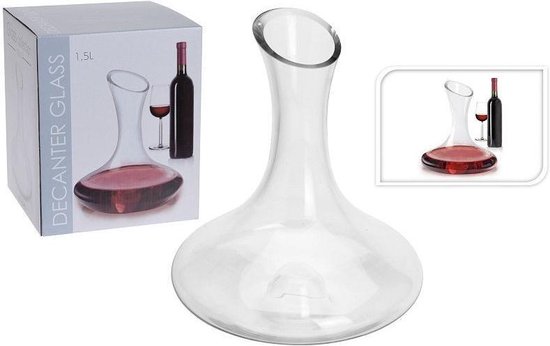 Valetti Wijn Decanteerkan - 1.5 L - Glas cadeau geven