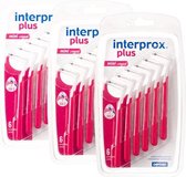Interprox Plus Mini Conical - 2 tot 4 mm - Rood 3 x 6 stuks - Voordeelpakket