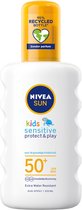 Bol.com Nivea - UV-zonnespray kind - Sun babies & kids sensitive protect SPF50 - 200ml aanbieding