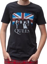 Rockstarz T-shirt Queen Union Jack Zwart