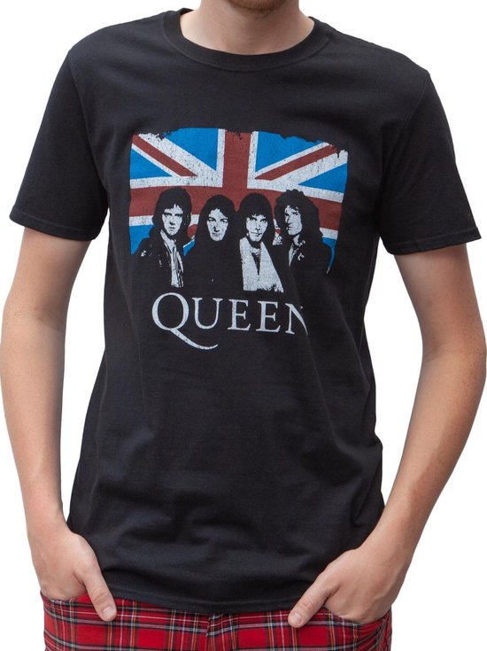 Rockstarz T-shirt Queen Union Jack Zwart | bol.com