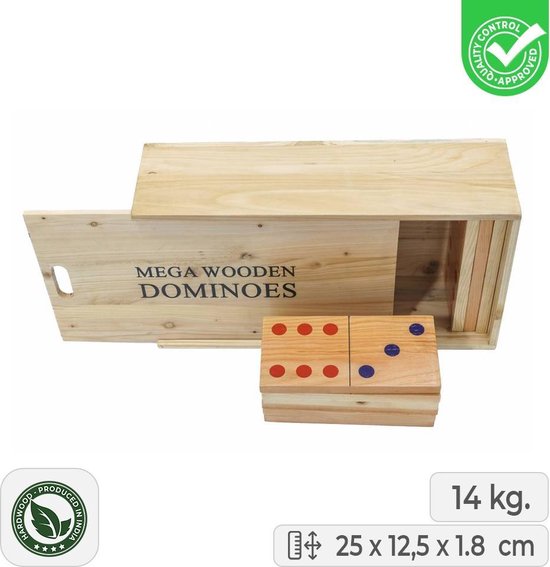Jeu De Dominos Carrés En Bois Massif - Fabriqué En France - Neuf Avec Notice - Jeu De Stratégie
