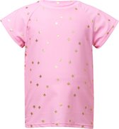 Snapper Rock - UV Zwemshirt met korte mouwen - Gold Star - Roze