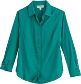 Coolibar - UV-werende Blouse voor dames - Rhodos - Emerald Teal - maat M