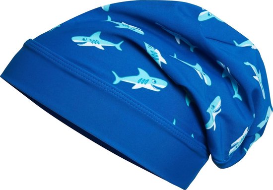 Playshoes Bonnet UV Enfants Shark - Bleu - Taille 55cm