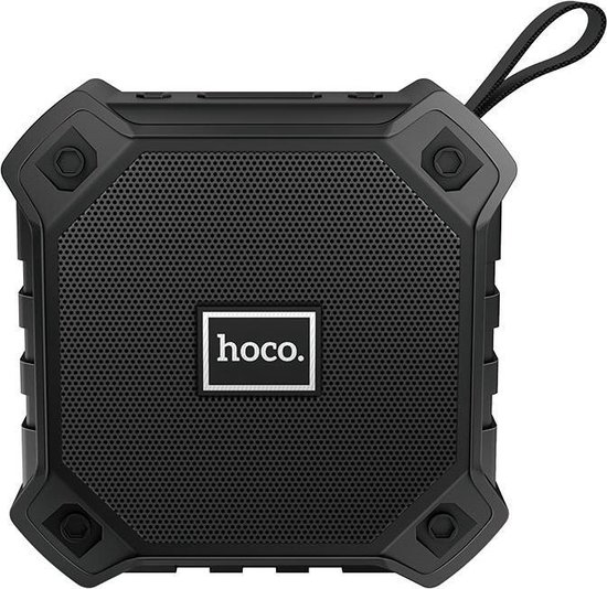 Draadloze Bluetooth speaker Hoco BS34 zwart, BT 5.0, 8 uur afspelen, AUX, USB, TF-kaart, IPX5 waterdicht