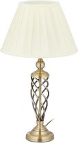 Relaxdays tafellamp antiek - schemerlamp - nachtlamp - lamp E27 fitting - messing